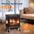 Cythina Freestanding Electric Fireplace Stove Heater with Remote Control & Smart APP-1039676003