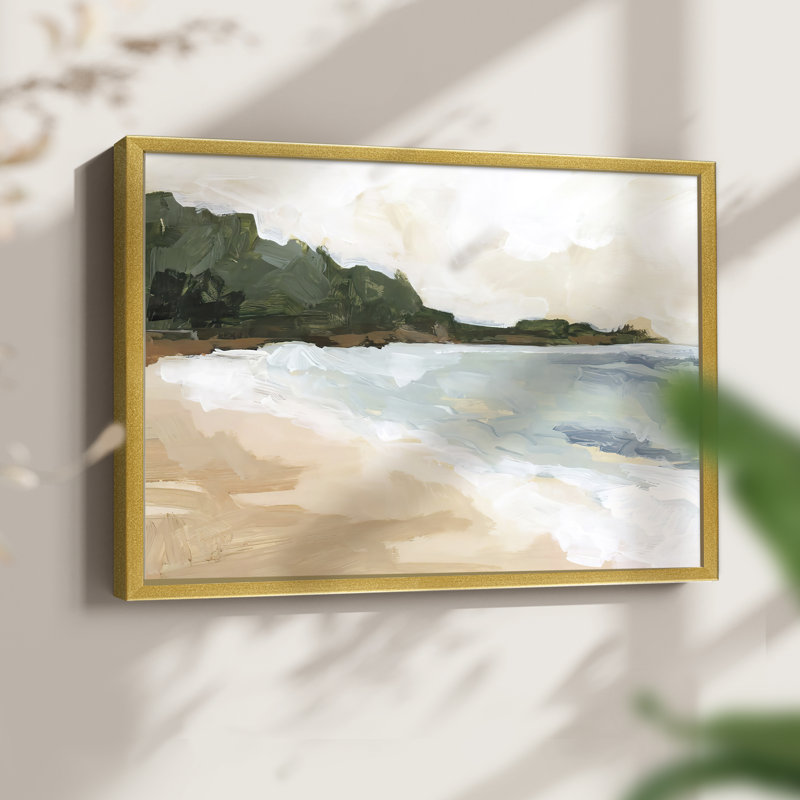 Cove Break I -Framed Print - Restickable