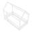 Twin Size Floor Wooden Bed With House Roof Frame, Fence Guardrails,White-745867844-745867846