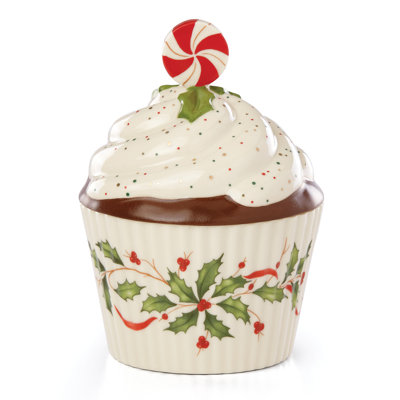 Hosting The Holidays Cupcake Candy Dish