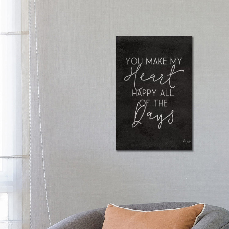 Happy Heart by Jaxn Blvd. - Wrapped Canvas Gallery-Wrapped Canvas Giclée, 66.04 cm H x 45.72 cm W