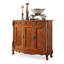 Banc de rangement en bois manufacturé brun