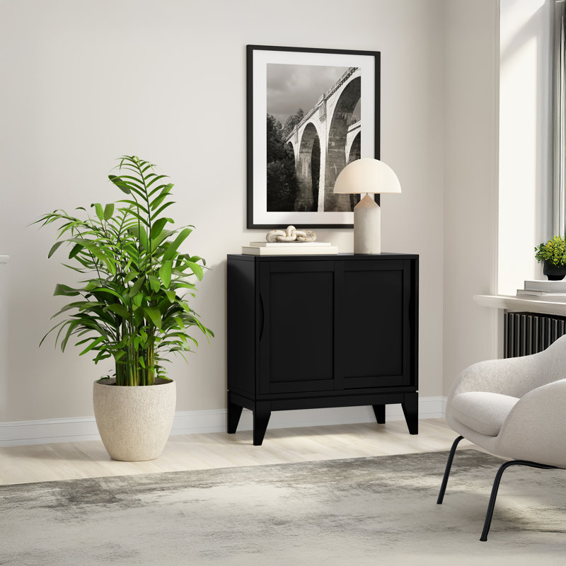 Armoire de rangement Mid-Century Sherwood, Noir