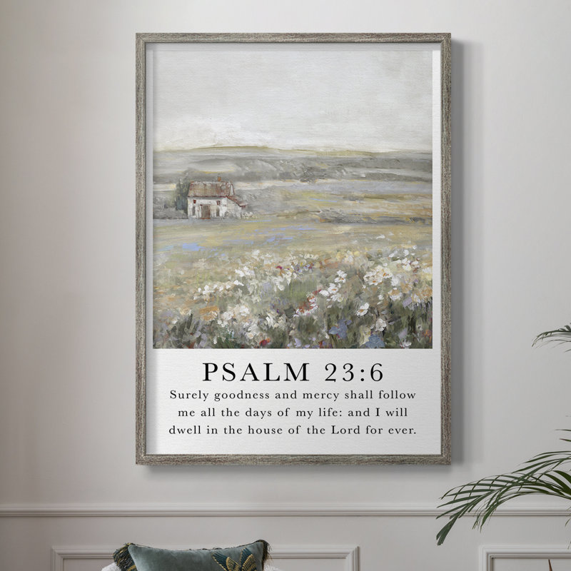 Pslam 119: 105, reproduction encadrée - bois massif, H 11 po x l 9 po