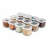 12-Piece Square Clear Food Storage Container Set