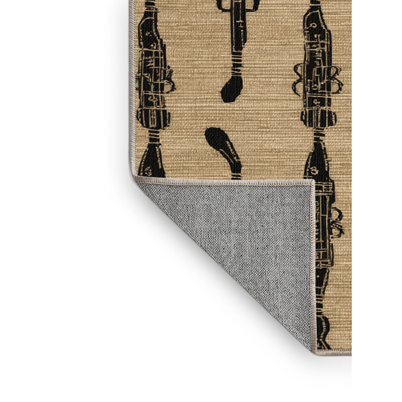  Tapis lavable pour musique, Rectangle de 5 pi x 8 pi