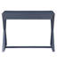 1 console en gris anthracite, base en forme de X pour table intérieure avec rangement pratique