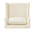 Chaise de lecture moderne en velours beige avec mousse haute densité et support lombaire avec revêtement, coussin de dossier