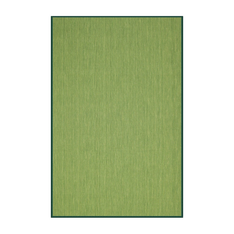 Tapis de zone vert contemporaine, Rectangle 5 pi 0 po x 8 pi 0 po