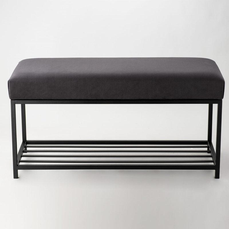 Eviemarie Velvet Upholstered Storage Bench, H50 x W45 x D40cm