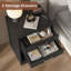 Tables de chevet avec station de charge et tiroirs, tables de chevet pour chambres-1117257413