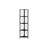 Stylish Marble Look Laminate Bookshelf With Metal Frame, Ideal For Office And Bedroom Decor.-1494841076