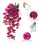 2 pièces de fleurs artificielles suspendues artificielles en forme d'hibiscus