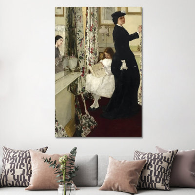 Harmony In Green And Rose The Music Room by James Abbott McNeill Whistler - 1 Piece Wall Art on Canvas