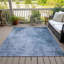 Tapis bleu intérieur / extérieur lavable à la machine Xhevrie-682315413