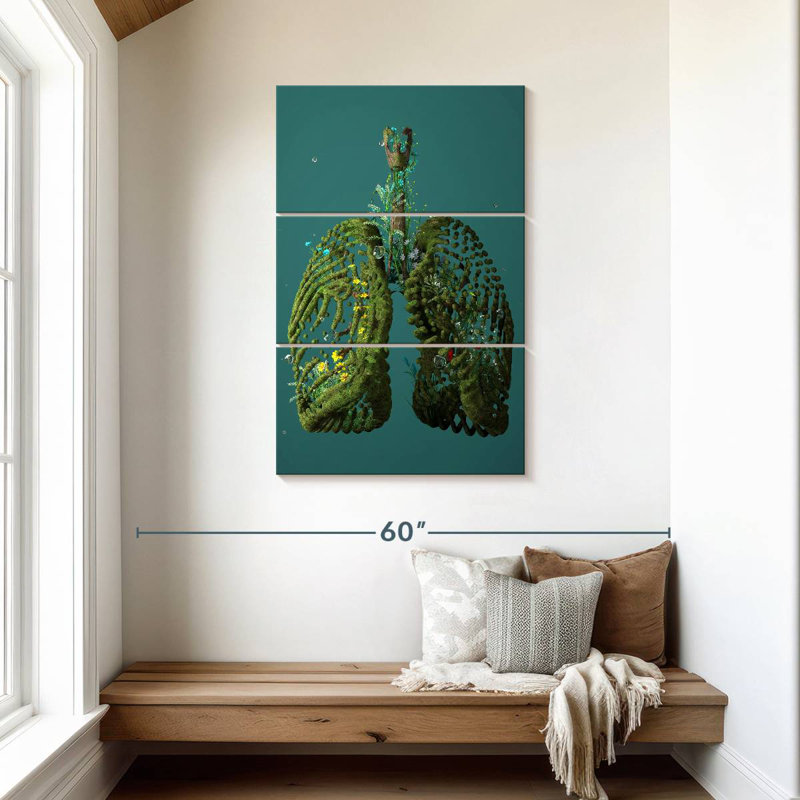 Khadijeh Clean Green Lungs, 45" H x 28" W