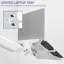Support mural blanc pour ordinateur portable avec bras pneumatique blanc