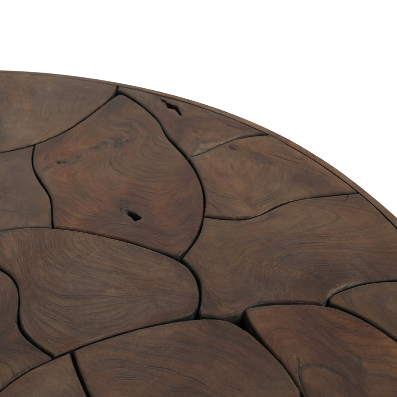 Ridge Outdoor Coffee Table-Stained Saddle Brown