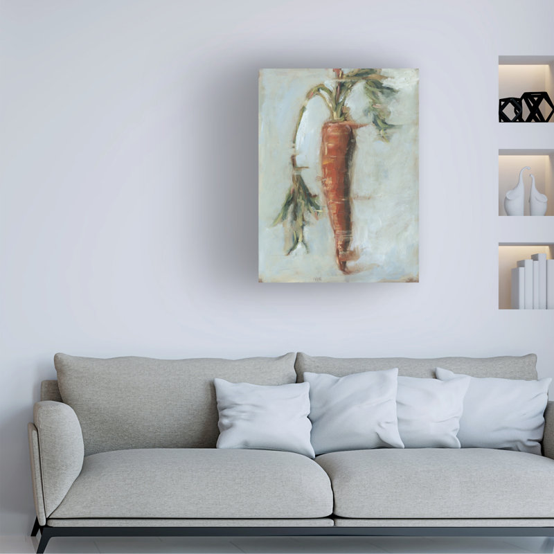 Art mural sur toile tendue - Ethan Harper «Carrot Study II» pour décoration de salon, de chambre à coucher ou de bureau - 18 x 24