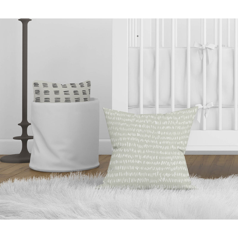 Crop Row Light Green Throw Pillow, 26"H x 26"W