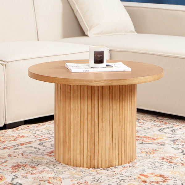 Leick Home 33 in. Chocolate Cherry Oval Wood Top Coffee Table with