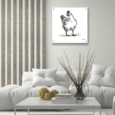 «Farmhouse Chicken» par House Fenway, art mural en verre acrylique