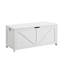 Coffre de rangement, banc de rangement, organisateur de coffre à jouets rétro, banc de rangement d'entrée avec 2 charnières, assemblage facile, blanc