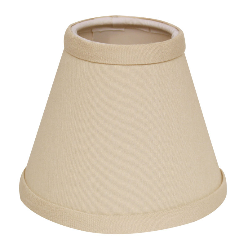Lustre brun pâle sans abat-jour, Huître, H 4 po x l 4 po x P 4 po