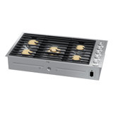 36" Gas Cooktop 5 Burners, Flush, Contemporary, NG/LP