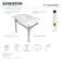 Monarch Ceramic Rectangular Console Bathroom Sink with Overflow
