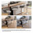 Ginko Modern Adjustable Bar Stools, Swivel Counter Stools with Upholstered Seat, Backrest, Footrest and Metal Frame for Kitchen and Home Bar （Set of 4）-898201623-879564335