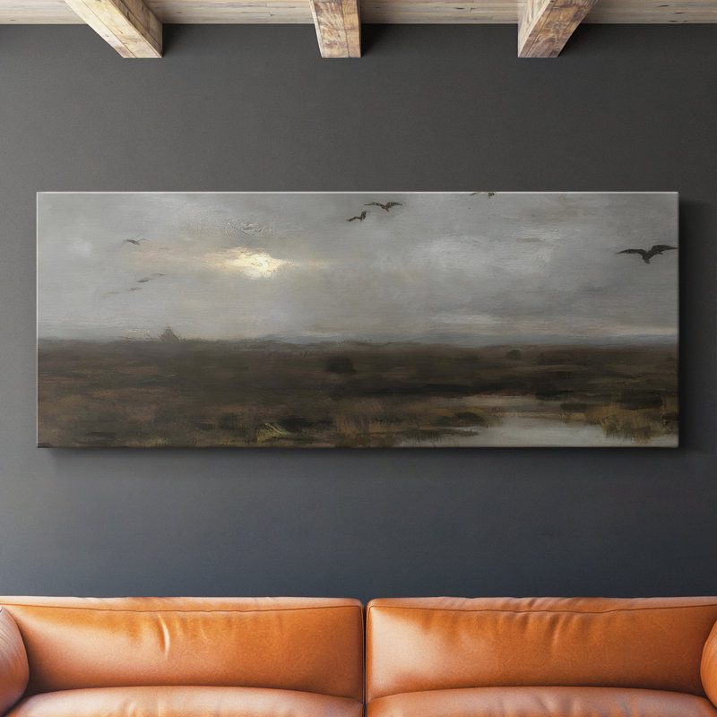 Série paysage - DCCXIV - Toile tendue avec châssis - Prêt à accrocher, H 12 po x l 30 po