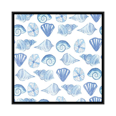 « côtier oiseaux pattern iv » par farida zaman, impression sur toile tendue