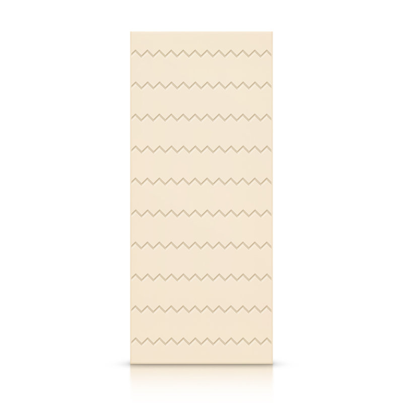Porte standard à panneaux en bois, 24 po x 80 po, Beige