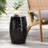 Square Side Table, With Lace Cut Accent, Table Frame, Modern, Dimensions