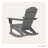 POLYWOOD Nautical Adirondack Rocking Chair-50289045