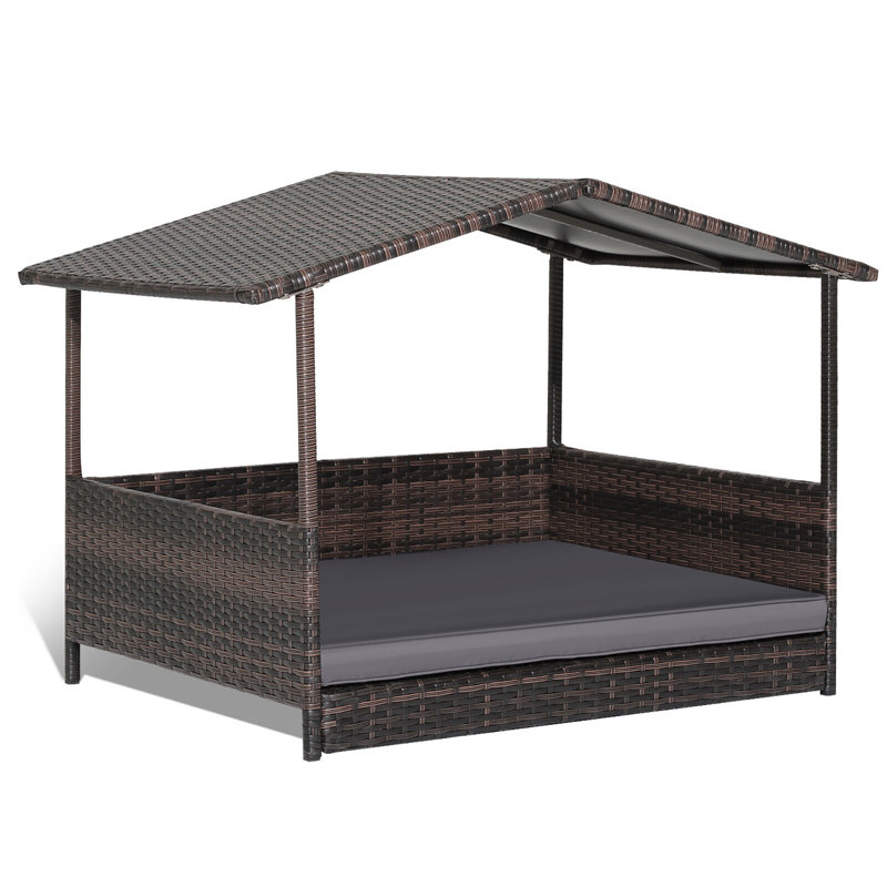 Niche pour chien Edmont, Mélange brun-gris