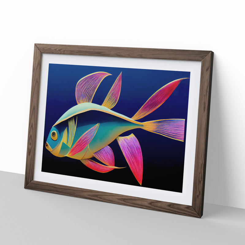 Glowing Fish - Framed Print
