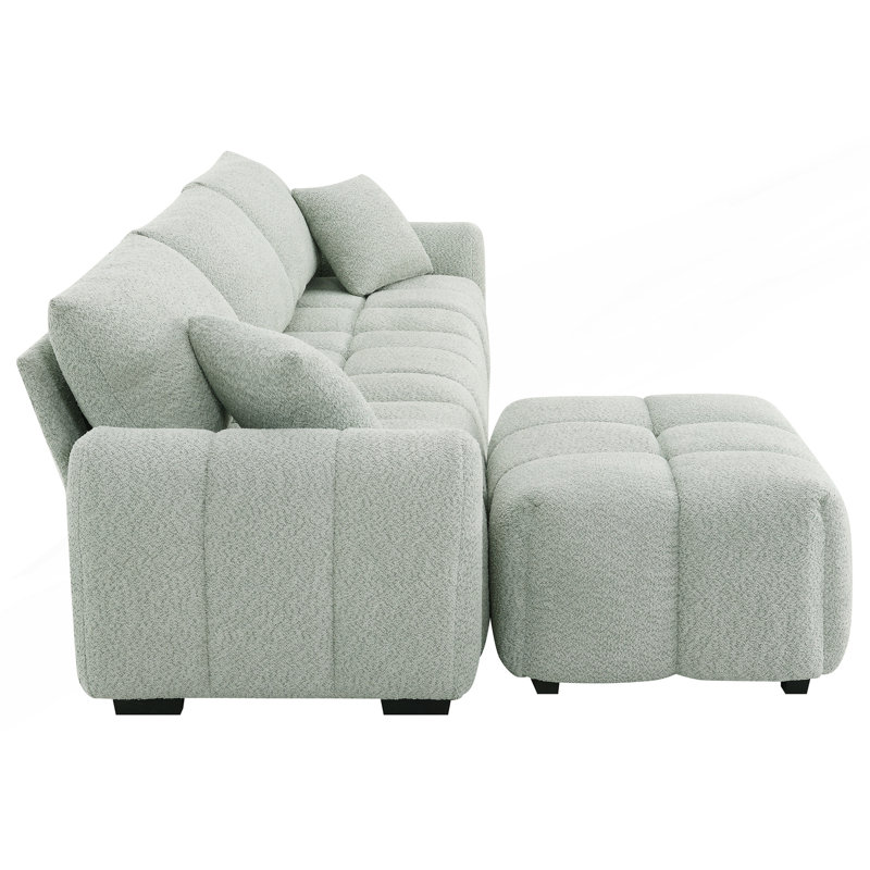 Upholstered 110.05 " Boucle Sofa