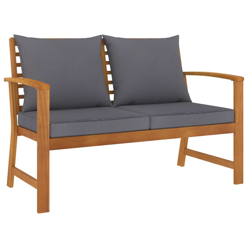 Banc de jardin en bois Fieldway, Gris, Naturel