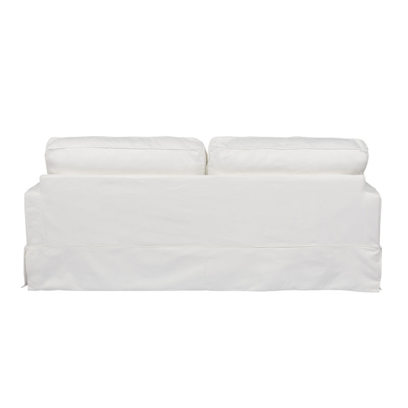 88'' Slipcovered Sofa, White