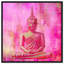 Bouddha rose - impression sur toile tendue-66812715-14378427