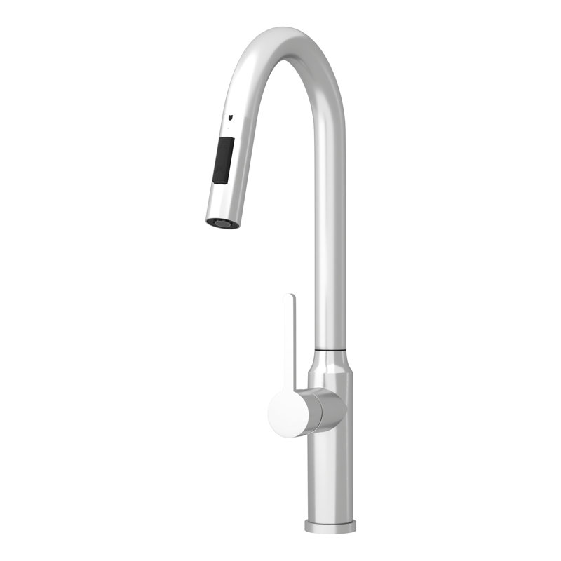 Brushed Nickel Pull-Down Kitchen Faucet 18.79" - And Stylish For In Design, Brushed Nickel