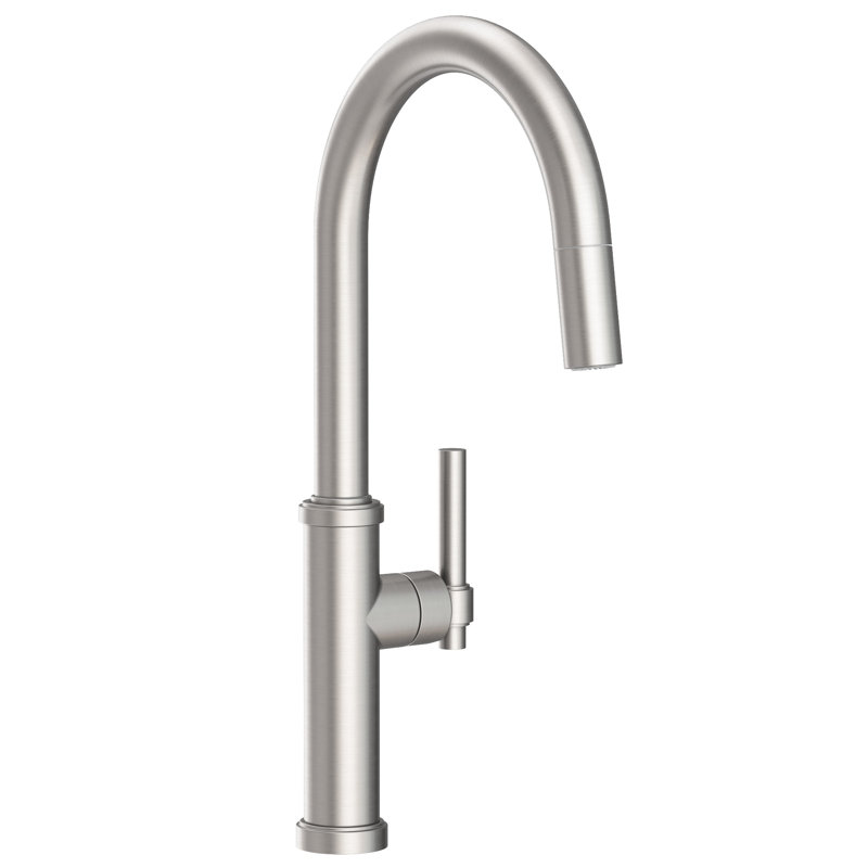 Pull-Down Kitchen Faucet, Stainless Steel (PVD)