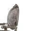 Paire de fauteuils argentés et platine antique - Revêtement confortable, siège orné 2 po, forme élégante