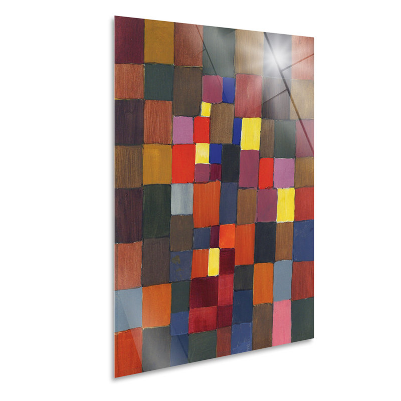 Architecture by Paul Klee - No Frame Painting, Plastic/Acrylic, 100cm H x 70cm W