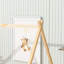 Lit double en forme de tente avec garde-corps, lattes, porte, naturel-2145649351-2130984574