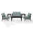 Mosier 4 - Person Patio Conversation Set with Cushions-218113596-247936442