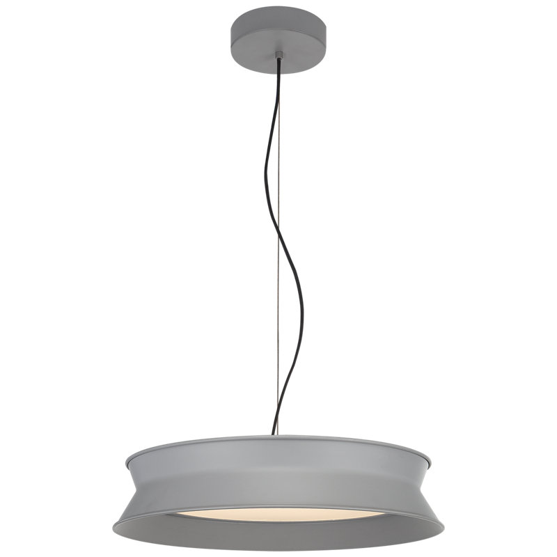 Peter Bristol 60/40 Dot Pendant, Stone Gray, 8" H x 25.75" W x 25.75" D