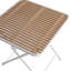 Table pliante multi-scène carrée, en polypropylène et en métal, toutes saisons, kaki, d'une hauteur de 27,01 po, table météo à finition lisse avec pieds en métal, convenant aux salons de la cour,